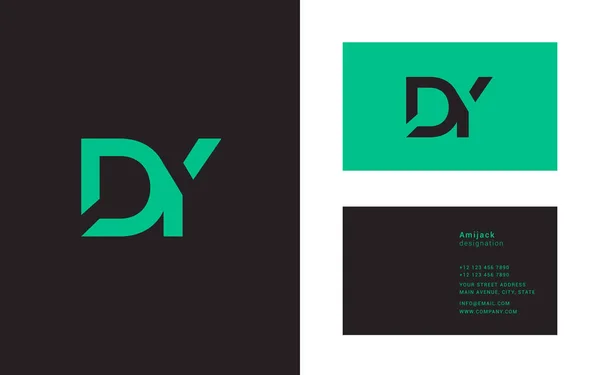 Gezamenlijke logo pictogram Dy — Stockvector