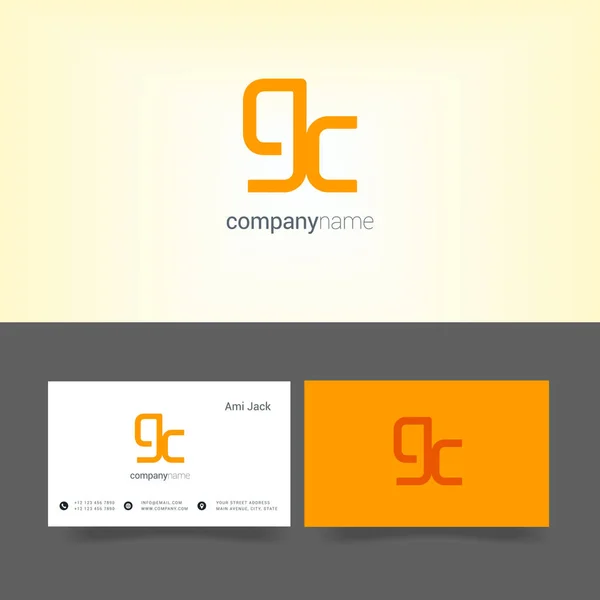 Иконка совместного логотипа Gc — стоковый вектор