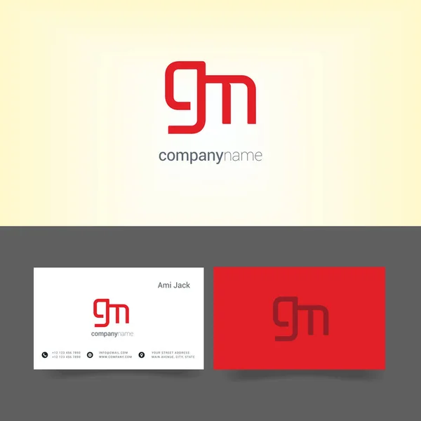 Ícone logotipo comum Gm — Vetor de Stock