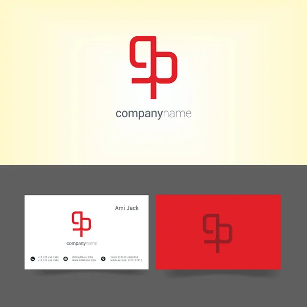 Ícone do logotipo comum Gp — Vetor de Stock