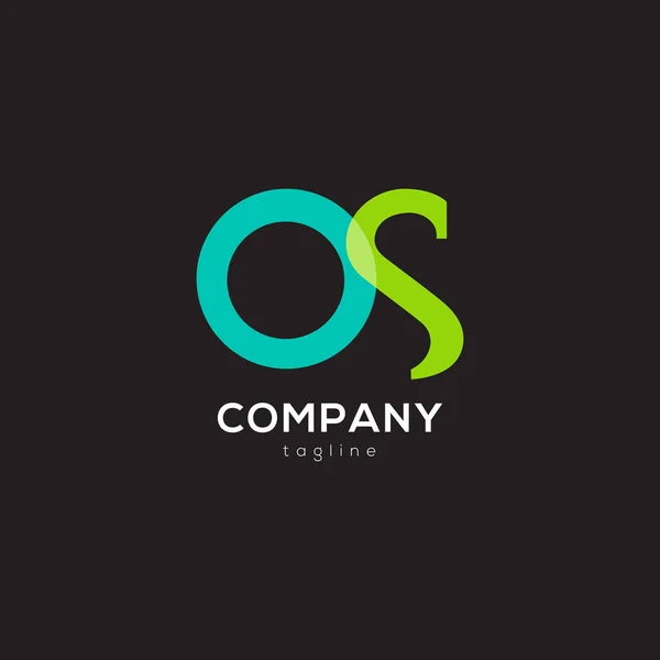 Κοινές επιστολές λογότυπο Os — Διανυσματικό Αρχείο