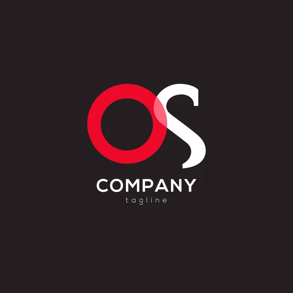 Κοινές επιστολές λογότυπο Os — Διανυσματικό Αρχείο