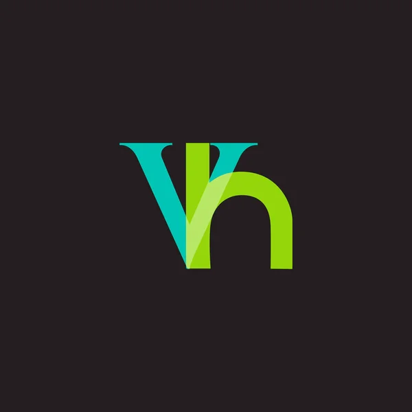 Utformningen av gemensamma bokstäver Vh — Stock vektor