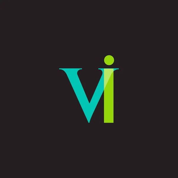 Návrh společných písmen Vi — Stockový vektor