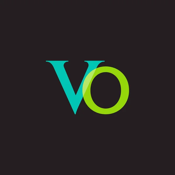 Utformningen av gemensamma bokstäver Vo — Stock vektor