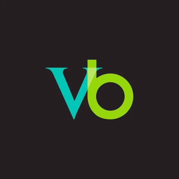 Utformningen av gemensamma bokstäverna Vb — Stock vektor