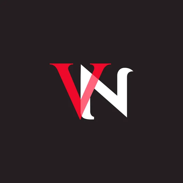 Проектування спільних літер Vn — стоковий вектор