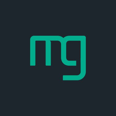 Tasarım ortak harf Mg