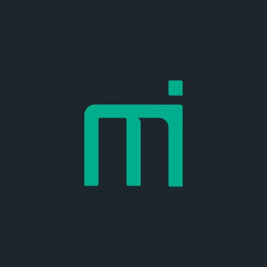 Tasarım ortak harf Mi