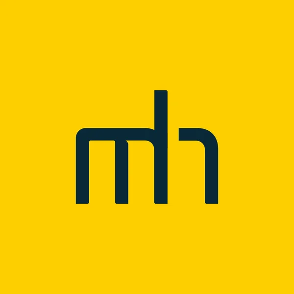 Σχεδιασμός των κοινών γραμμάτων Mh — Διανυσματικό Αρχείο