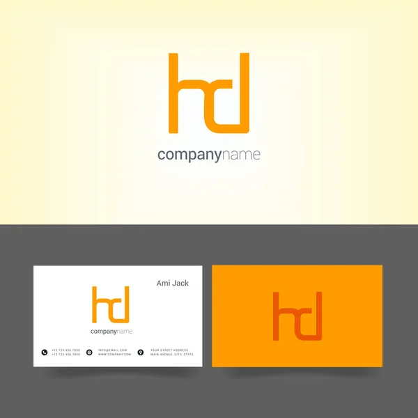 Gestaltung gemeinsamer Buchstaben hd — Stockvektor