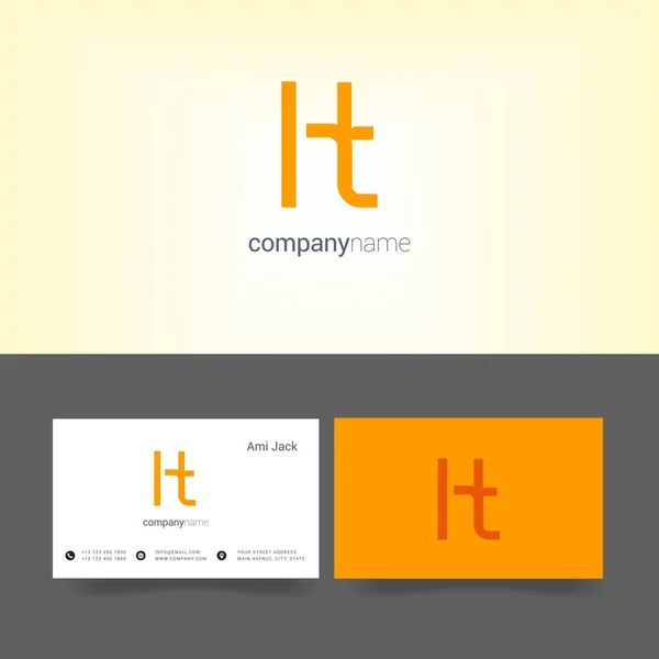 Diseño de letras conjuntas Ht — Archivo Imágenes Vectoriales