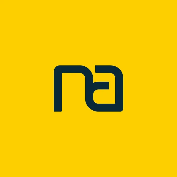 Utformningen av gemensamma bokstäver Na — Stock vektor