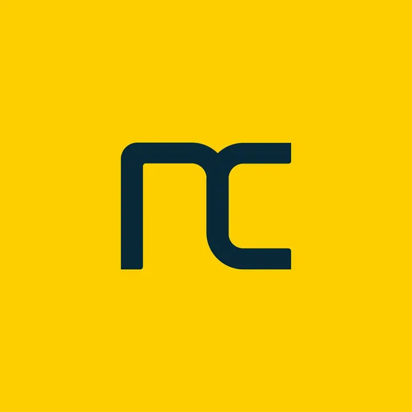 Utformningen av gemensamma bokstäver Nc — Stock vektor