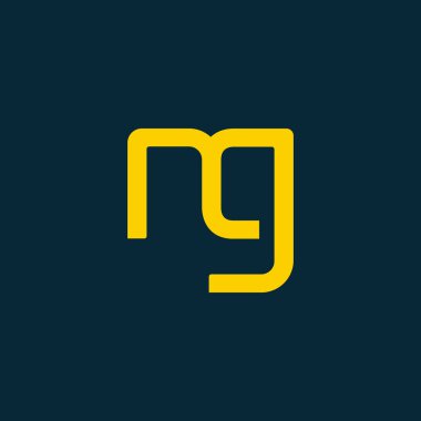 Tasarım ortak harf Ng