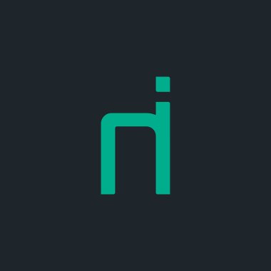 Tasarım ortak harf Ni