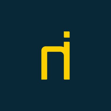 Tasarım ortak harf Ni