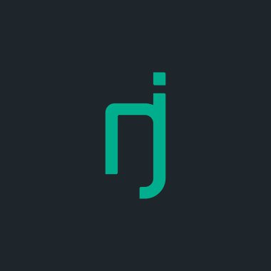 Tasarım ortak harf Nj