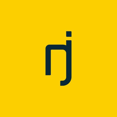 Tasarım ortak harf Nj