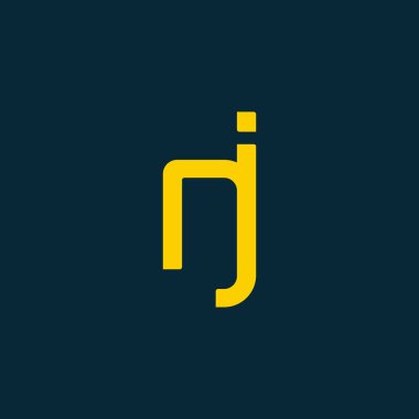 Tasarım ortak harf Nj