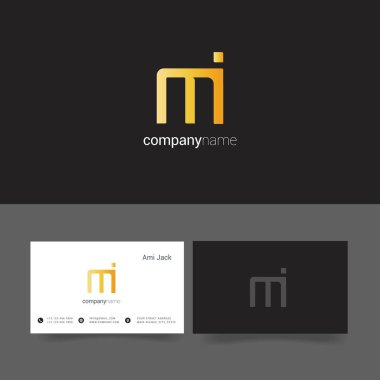 Tasarım ortak harf Mi 