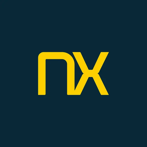 Проектування спільних літер NX — стоковий вектор