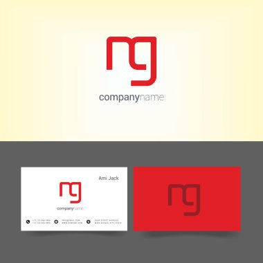 Tasarım ortak harf Ng