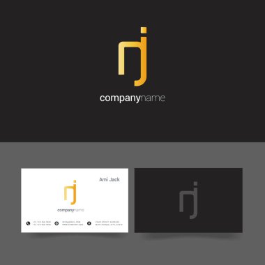Tasarım ortak harf Nj