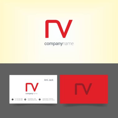 Tasarım ortak harf Nv