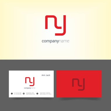 Tasarım ortak harf Ny