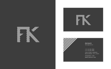 Tasarım ortak harf Fk