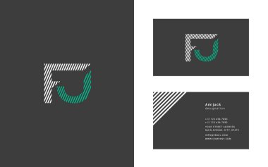 Tasarım ortak harf Fj