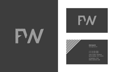 Tasarım ortak harf Fw