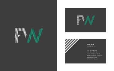 Tasarım ortak harf Fw