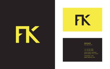 Tasarım ortak harf Fk