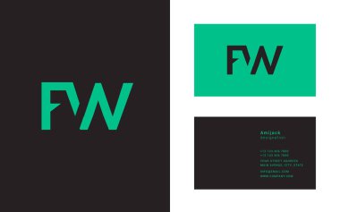 Tasarım ortak harf Fw