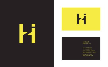 Tasarım ortak harf Hi