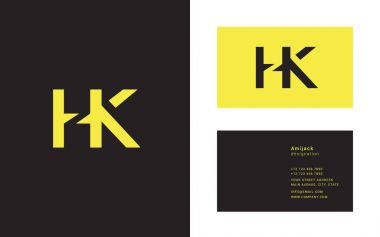 Tasarım ortak harf Hk