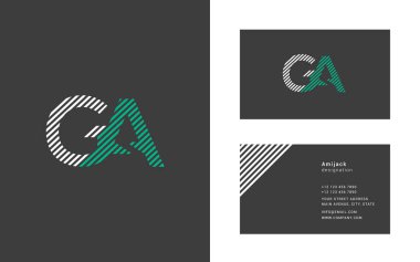 Tasarım ortak harf Ga