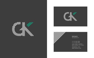 Tasarım ortak harf Gk