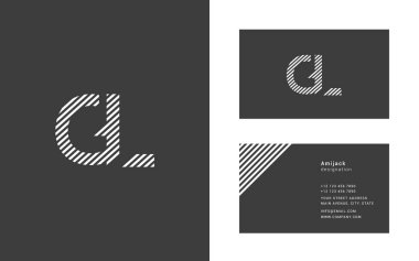 Tasarım ortak harf Gl