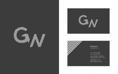 Tasarım ortak harf Gw