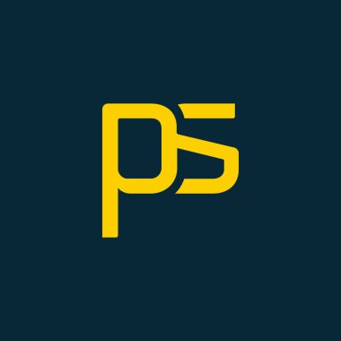 Ortak harfler Ps kartı şablonu için