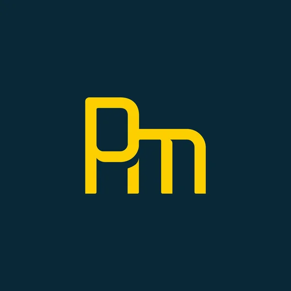 Спільні літери Pm для шаблону карт — стоковий вектор