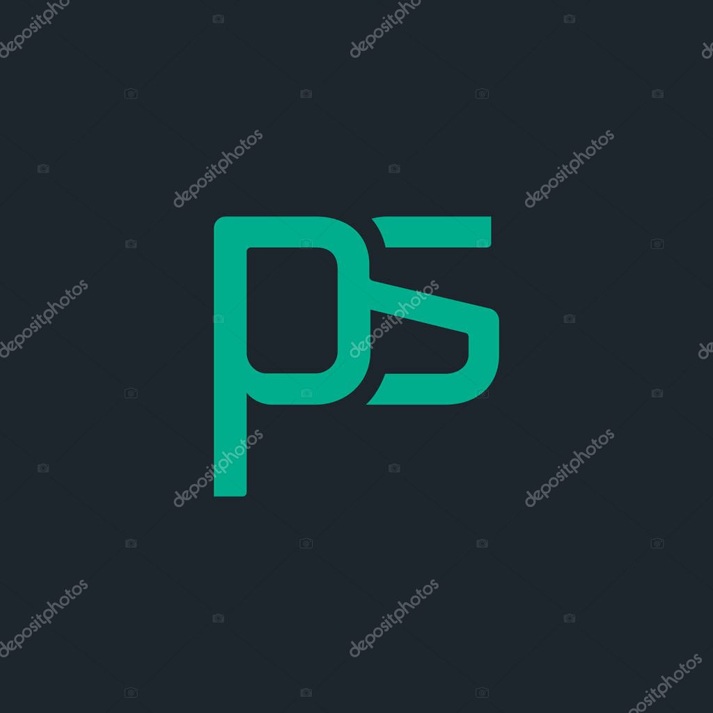 Vector illustration design of Joint letters Ps for card template