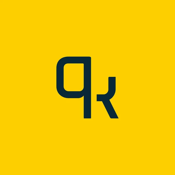 Logotipo conectado con letras QK — Archivo Imágenes Vectoriales