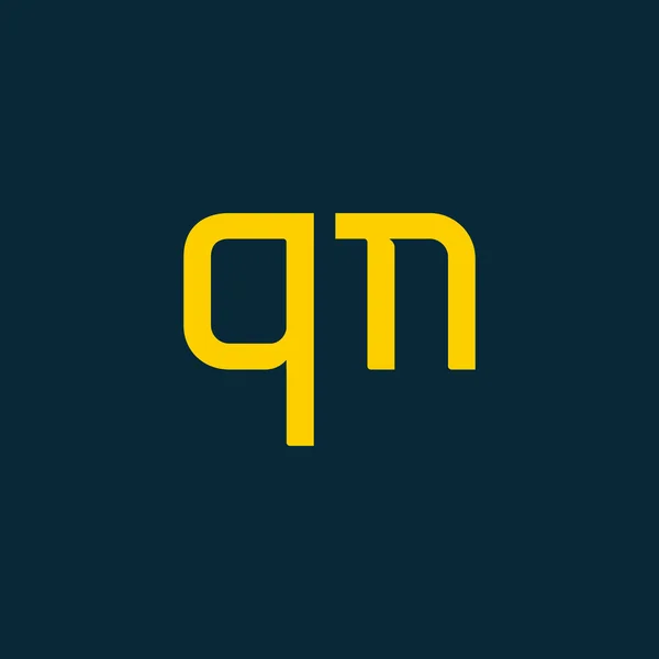 Logo połączone z listów Qm — Wektor stockowy