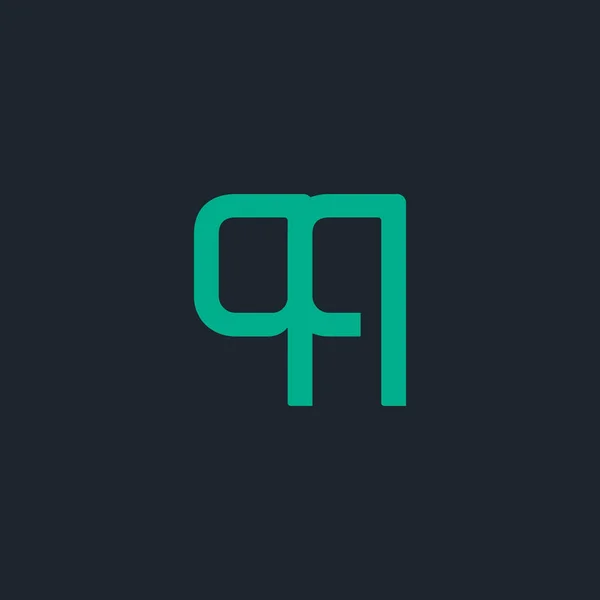 Verbundenes Logo mit Buchstaben qq — Stockvektor