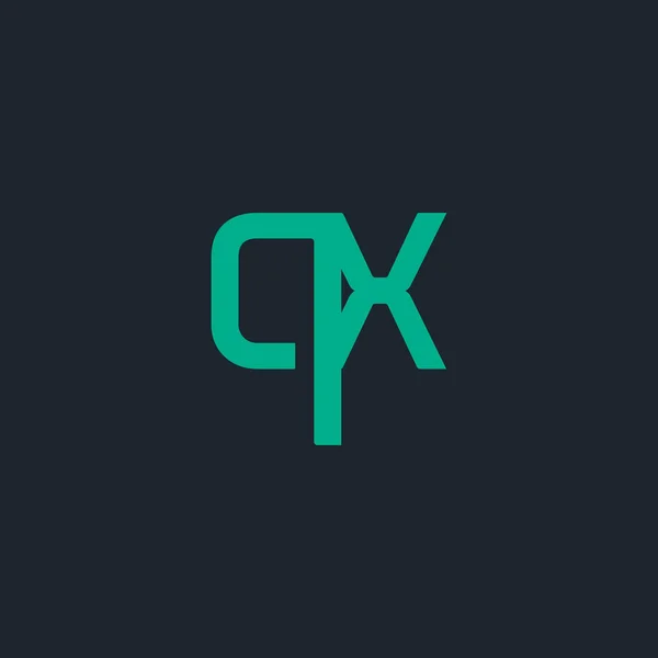 Logotipo conectado con letras QX — Vector de stock