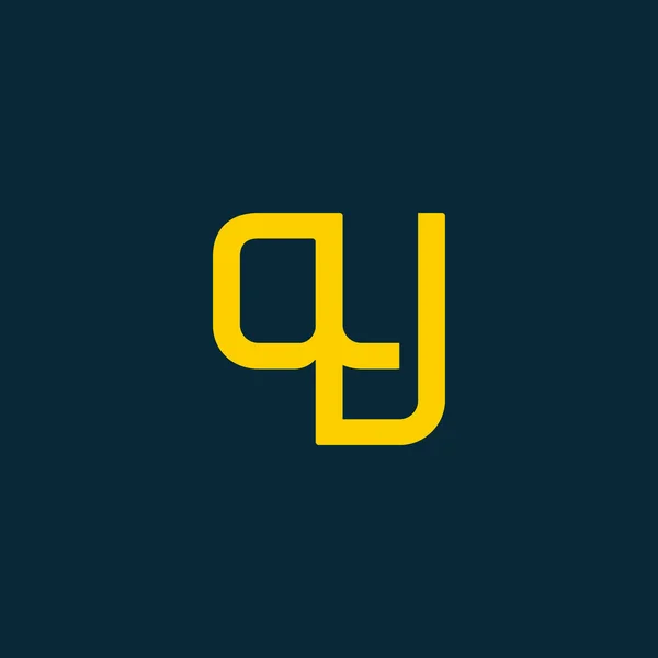 Συνδεδεμένοι λογότυπο με τα γράμματα Qy — Διανυσματικό Αρχείο